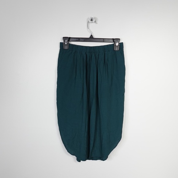 Madewell Blue Green Wrap Skirt Asymmetrical Knee-Length - Picture 2 of 10